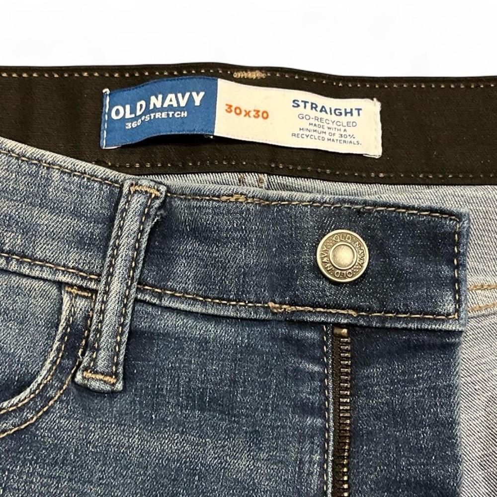 Old Navy Men’s 360 Stretch Straight Jeans 30x30 NWOT - Picture 3 of 3